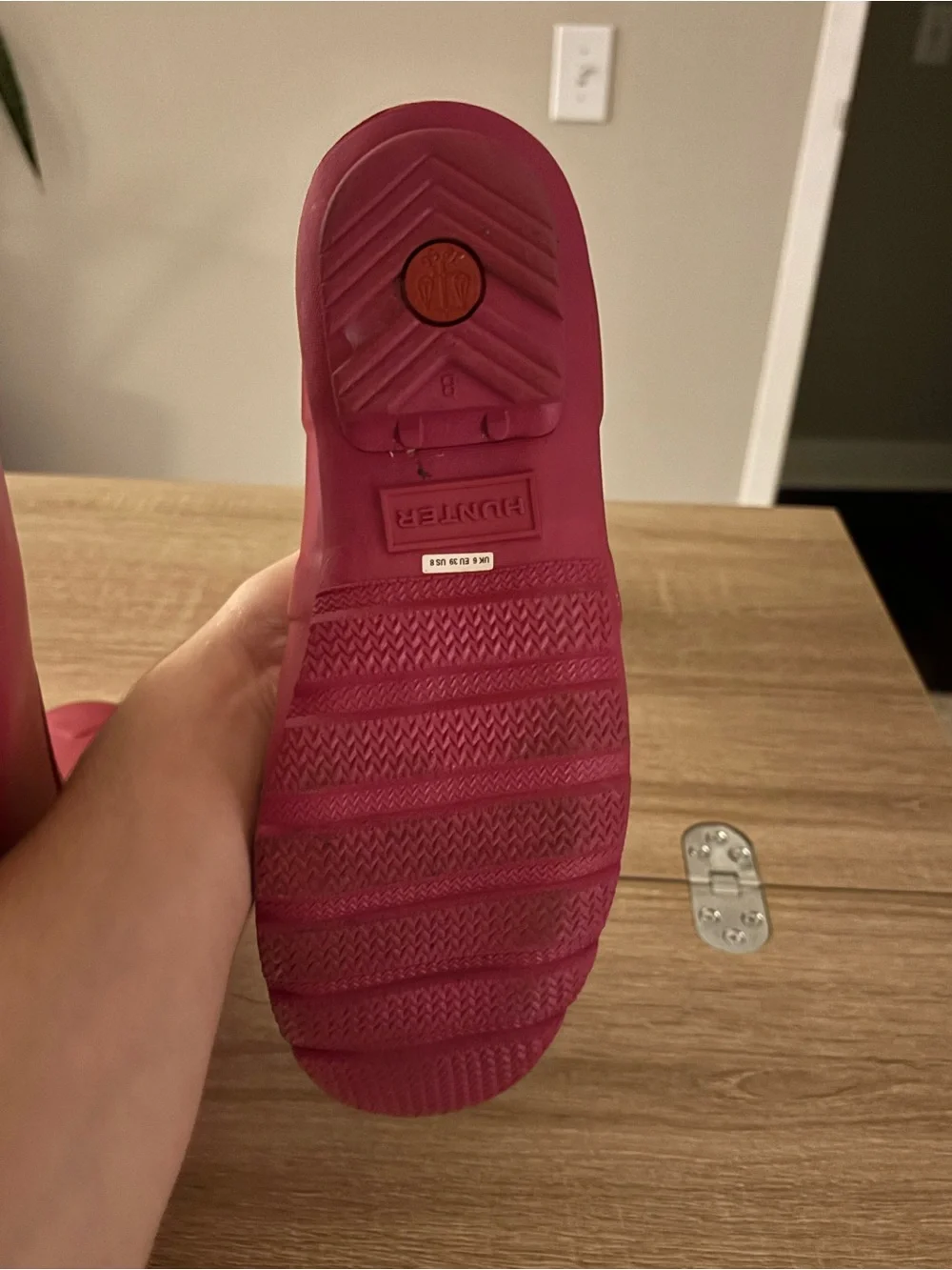 Hunter Original PINK Tall Rain Boots – Women’s Size 8